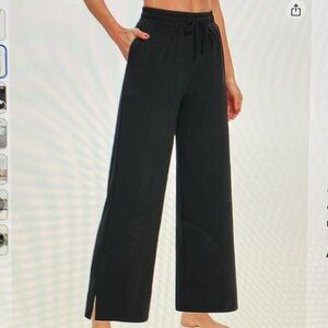 3/$15 ❤️ Dibaolong wide leg yoga pants 4xl drawstring waist pockets